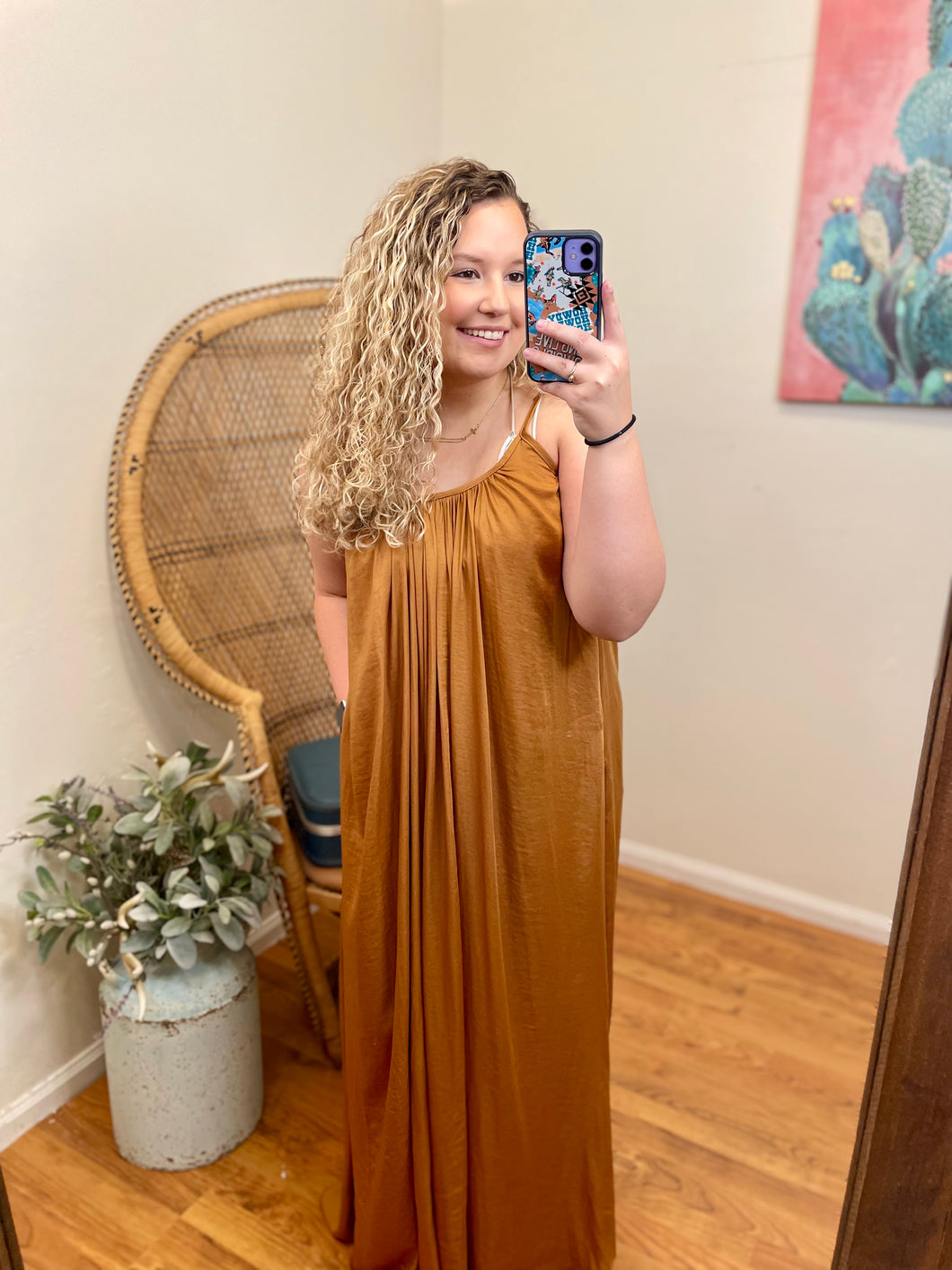 Camel Maxi Dress