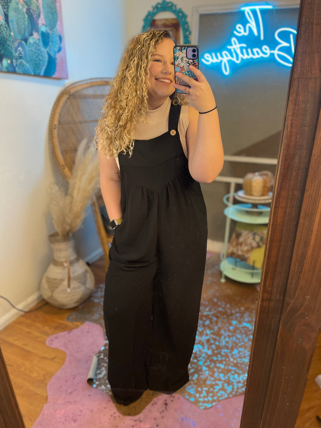 Comfort Me Jumpsuit-Black