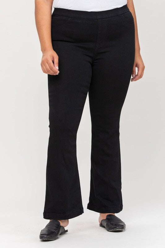 Plus Flare Black Jegging