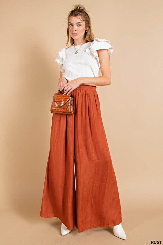 Rust Palazzo Pants