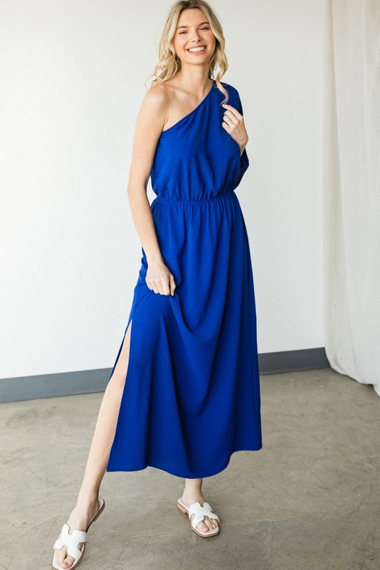 Royal One Shoulder Maxi