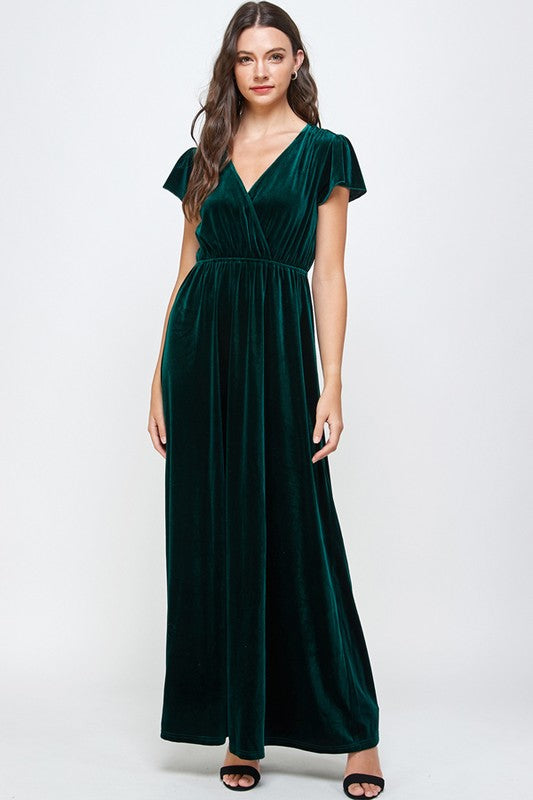 Emerald Velvet Maxi