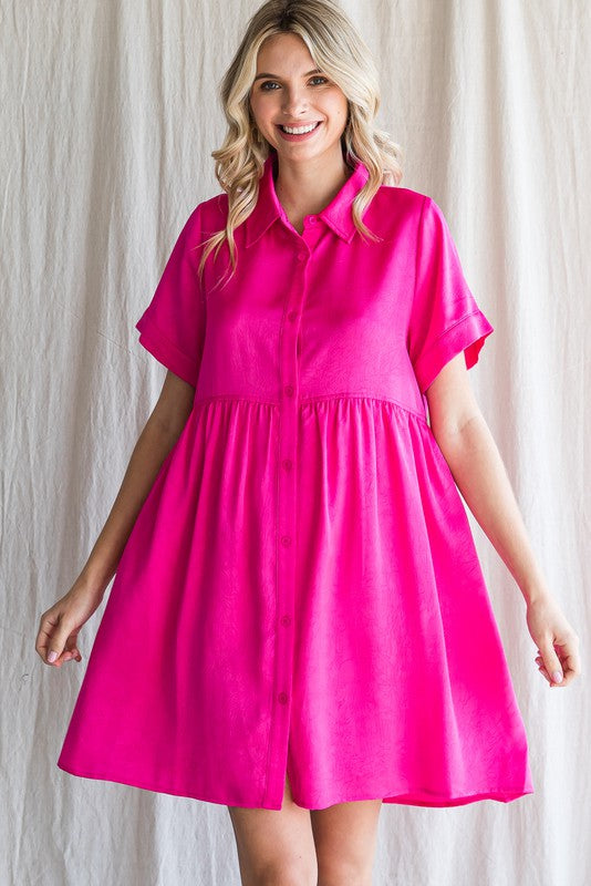 Pretty in Pink Babydoll Dress