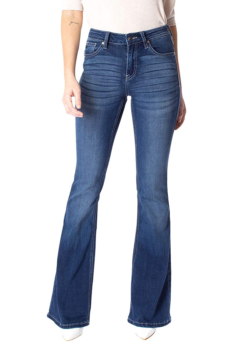 Mid-Rise Flare Jeans