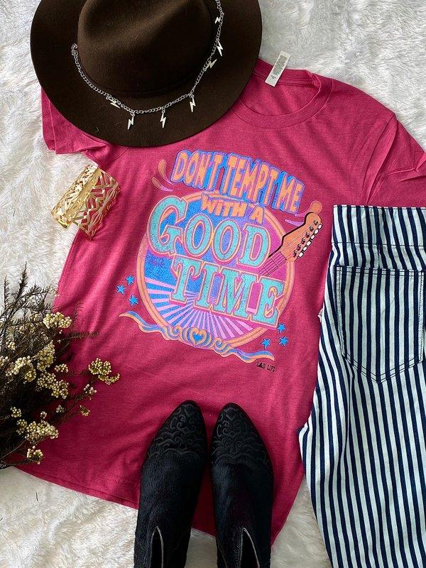 Curvy Don't Tempt Me With A Good Time Tee