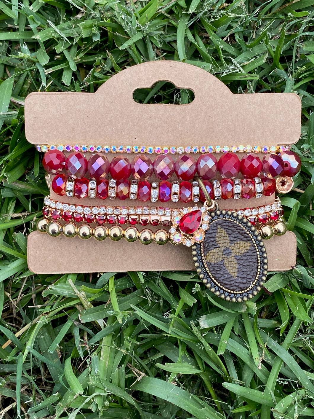 Red Bracelet Stack