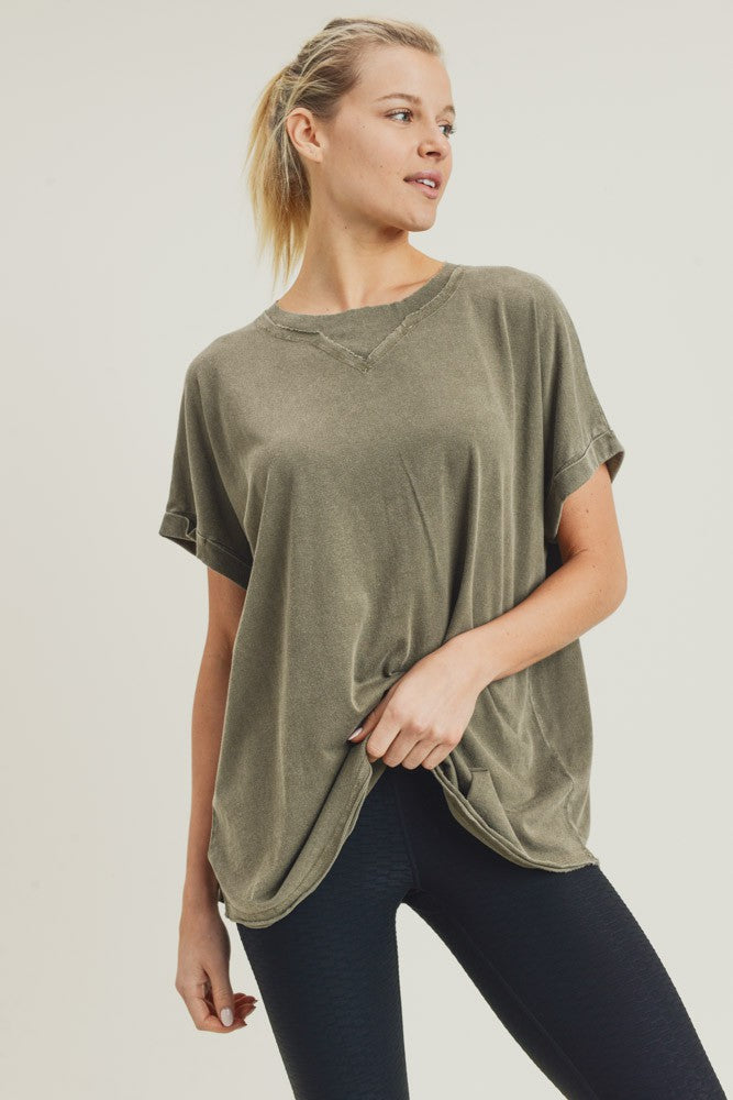 Mineral Washed Athletic Top