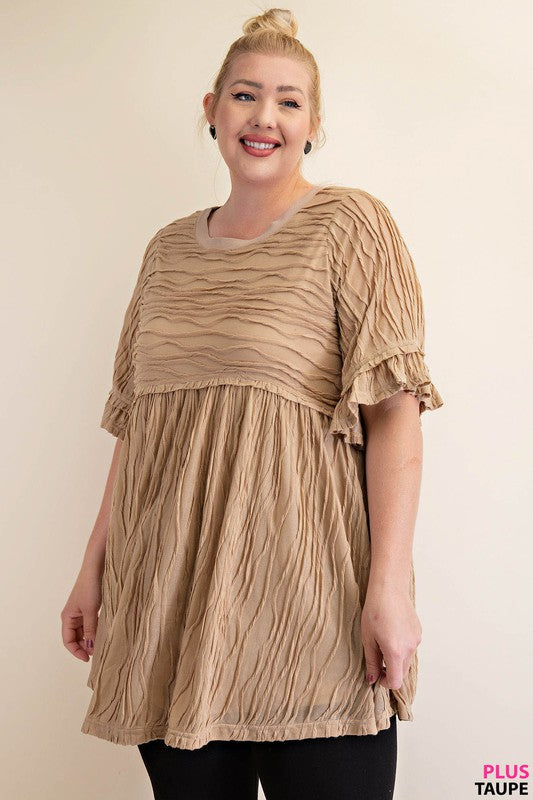 Plus Flutter in Love Tunic