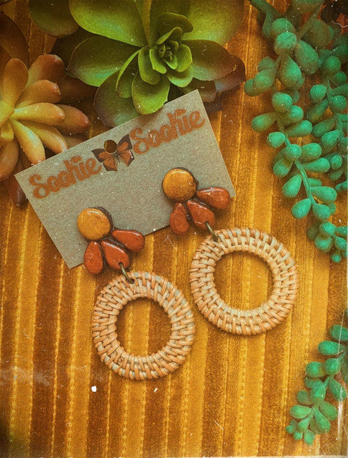 Retro Rattan Earrings