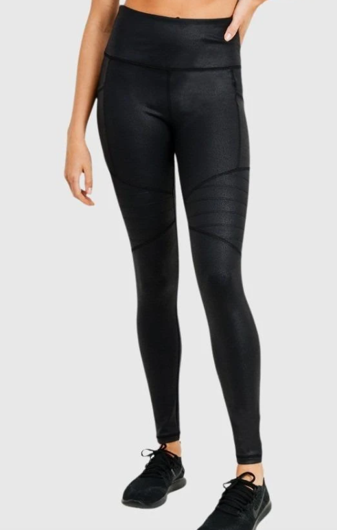 Foil Moto Leggings