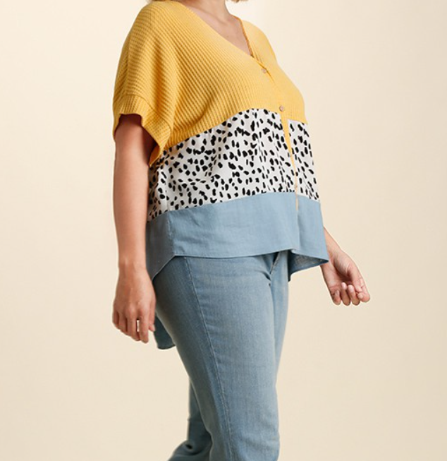 Mustard Dalmatian Top