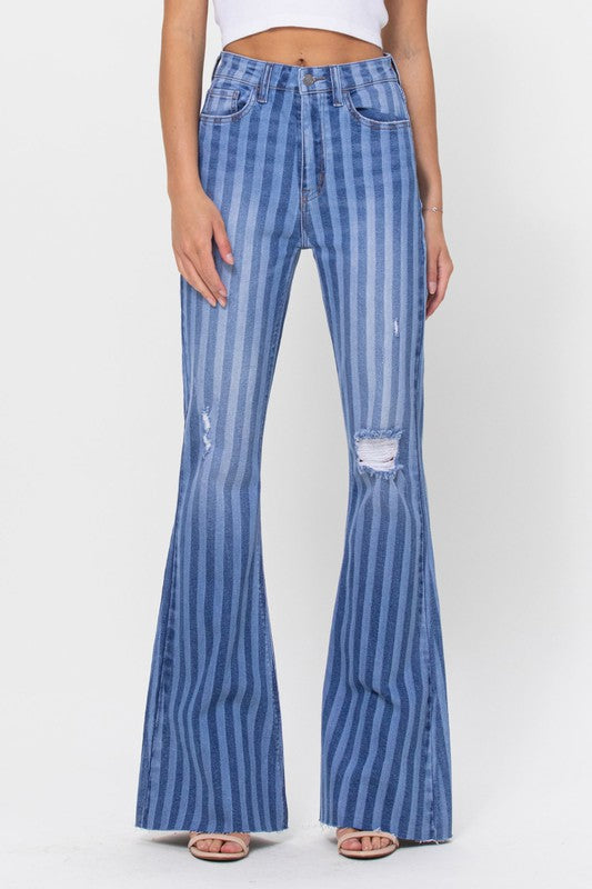 Medium Stripe Flares