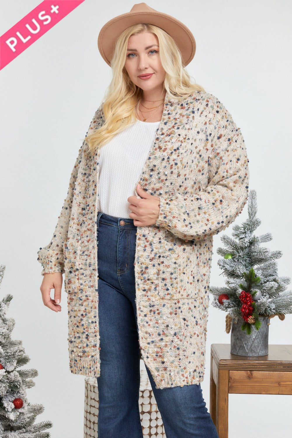 Fuzzy & Cozy Knit Cardigan