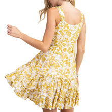 Load image into Gallery viewer, Lovely Floral Dress - Mustard
