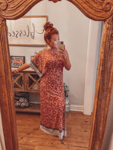 Load image into Gallery viewer, Florals and Swirls One Shoulder Maxi
