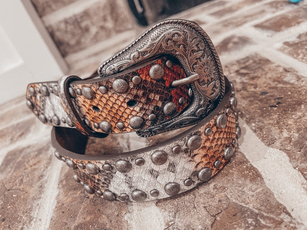 Studded Snake Belt