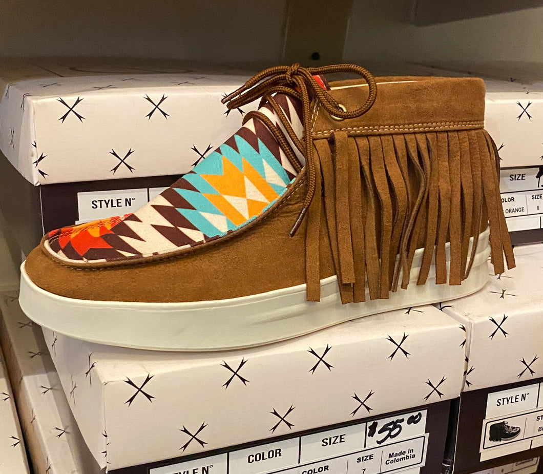 Aztec High Tops With Fringe