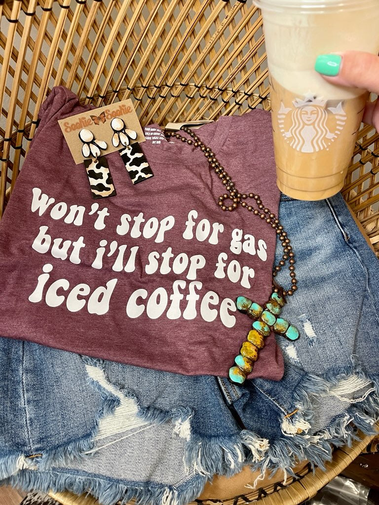 Iced Coffee Over Gas Tee