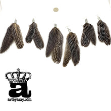 Load image into Gallery viewer, Feather Bullet Earrings
