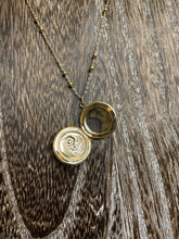 Load image into Gallery viewer, Gold Rose Locket
