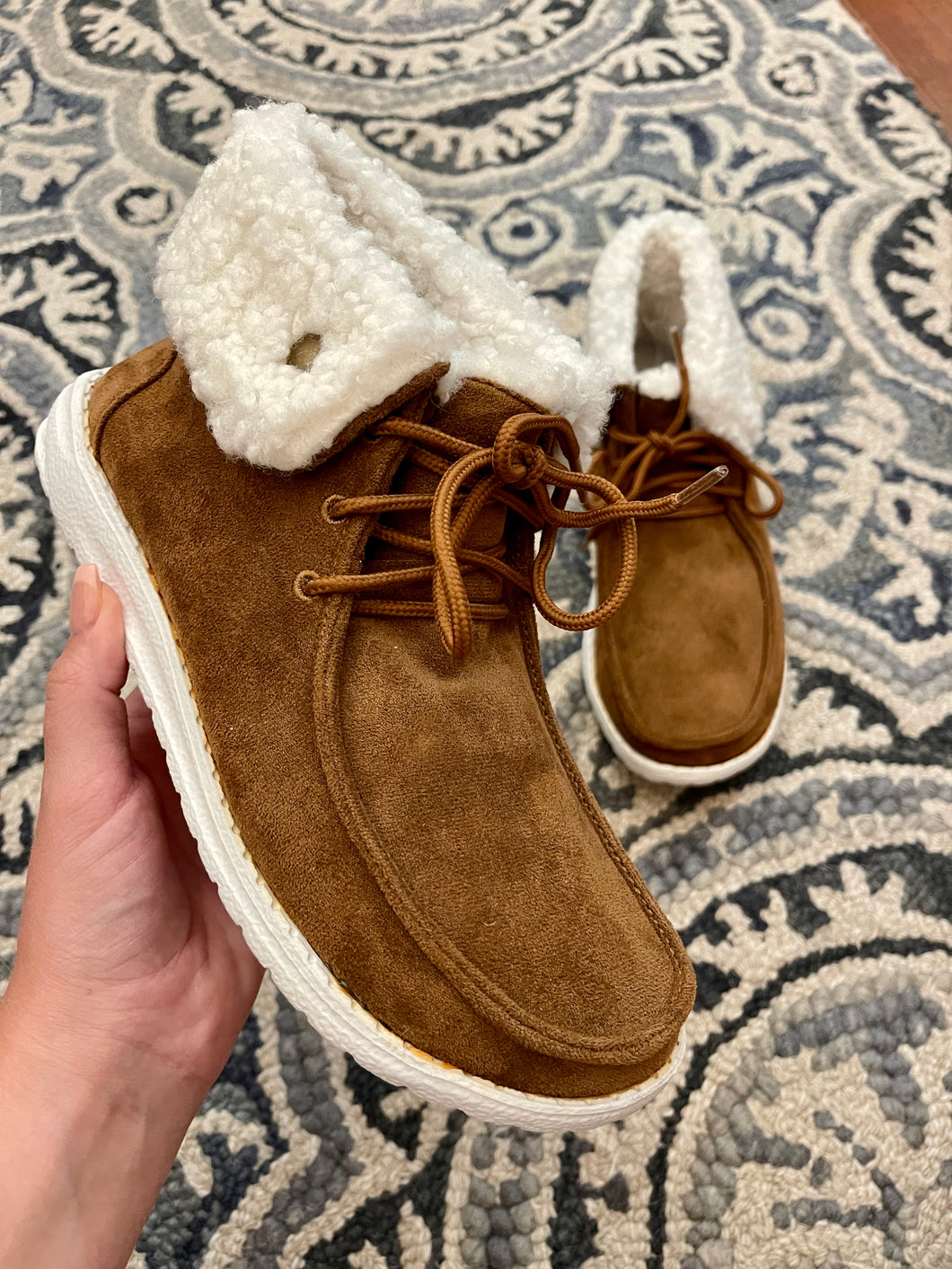 Sherpa Lined Moccasin Style Sneaker