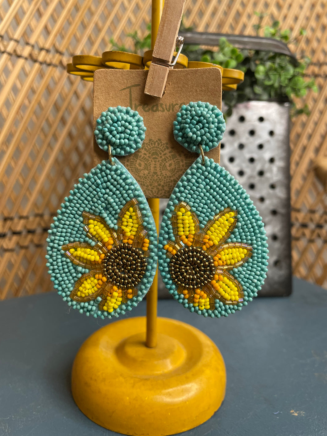 Sunflower Sky Earrings