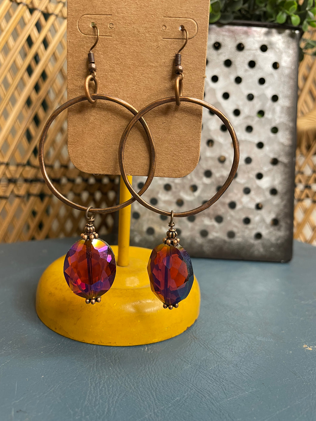 Holographic Gem Dangle Earrings