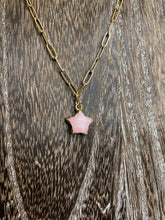 Load image into Gallery viewer, Pink Star Gold Necklace
