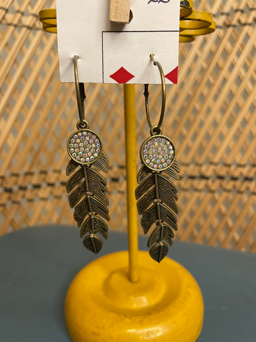 Sparkle Feather Earrings