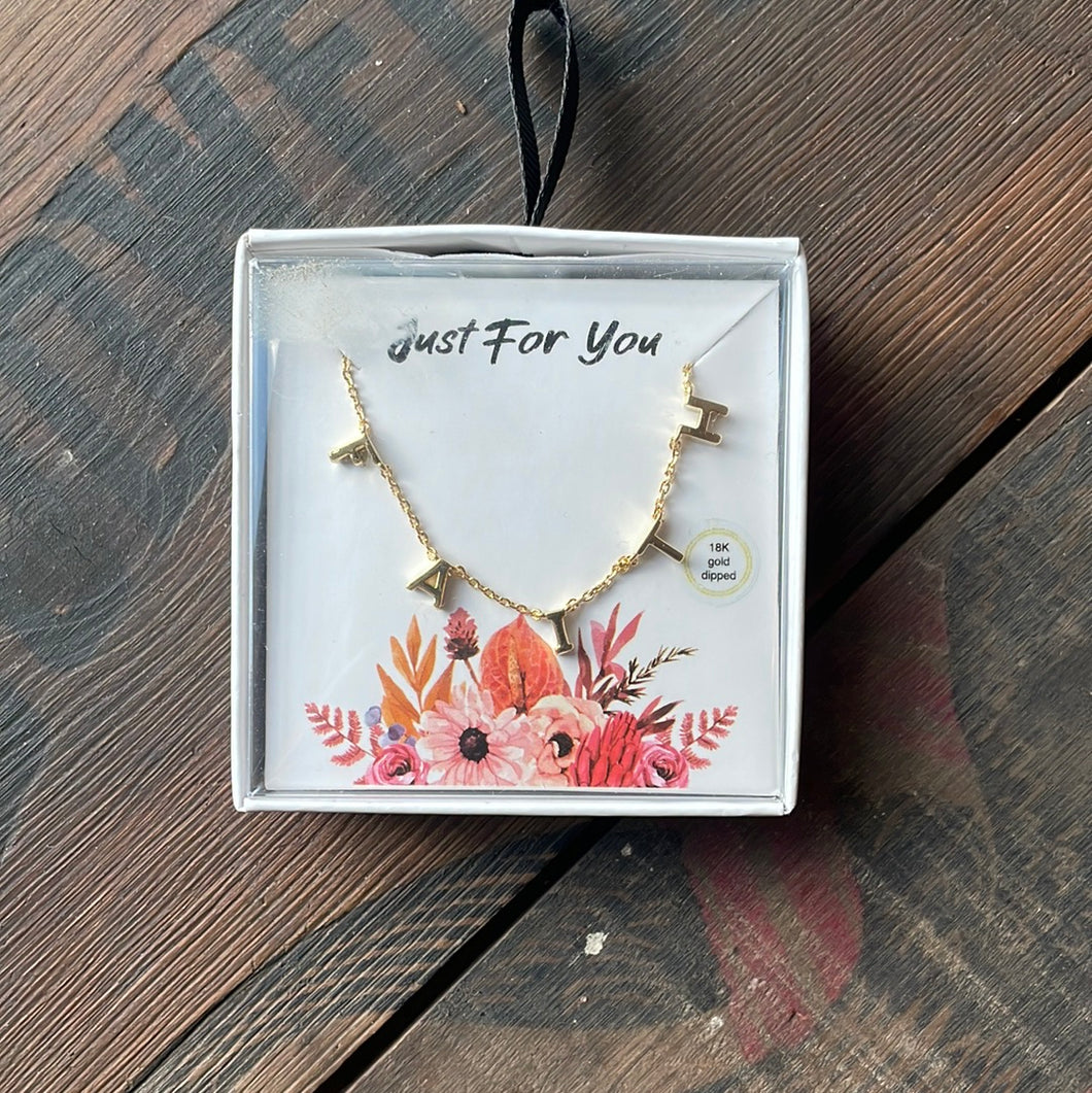 Faith Necklace