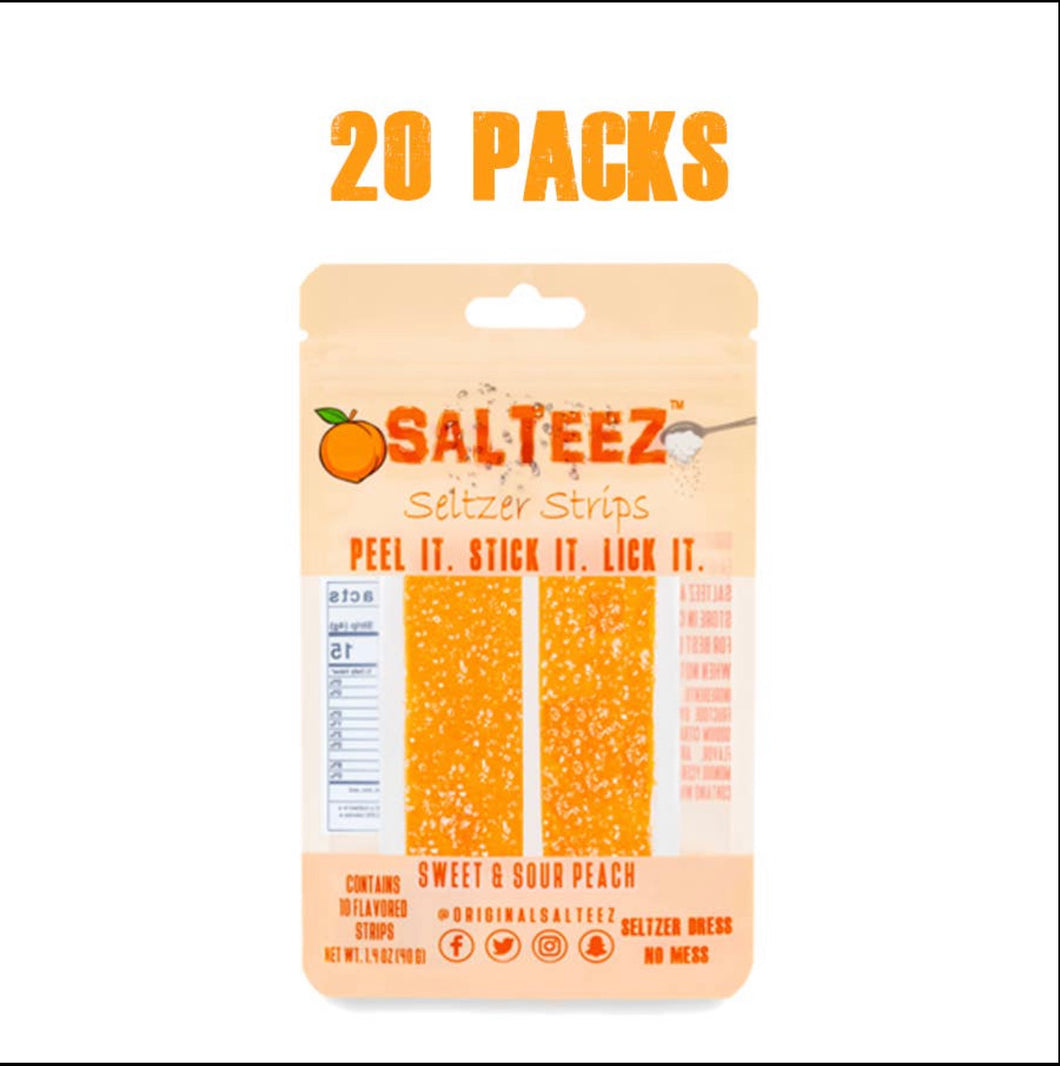 Salteez Beer Salt Strips- Peach