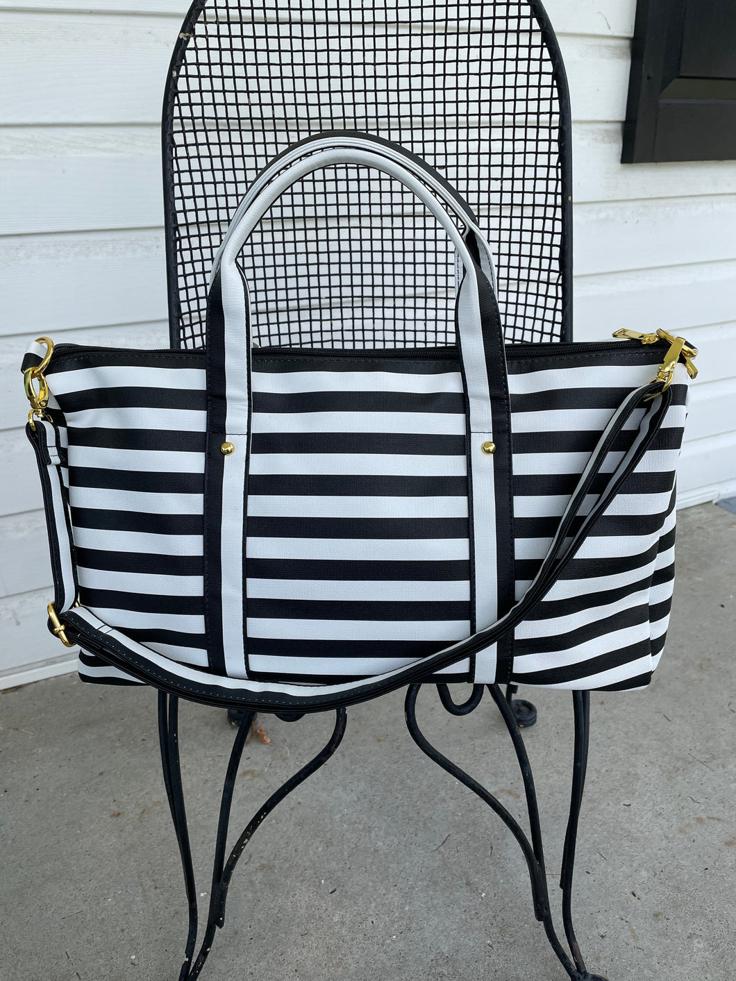 Striped Tote Bag