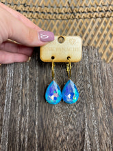 Load image into Gallery viewer, Blue Gem Earrings
