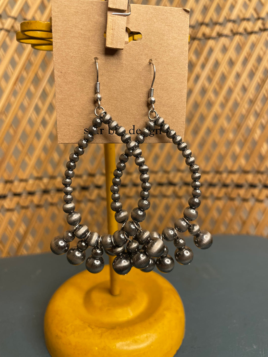 Metallic Teardrop Earrings