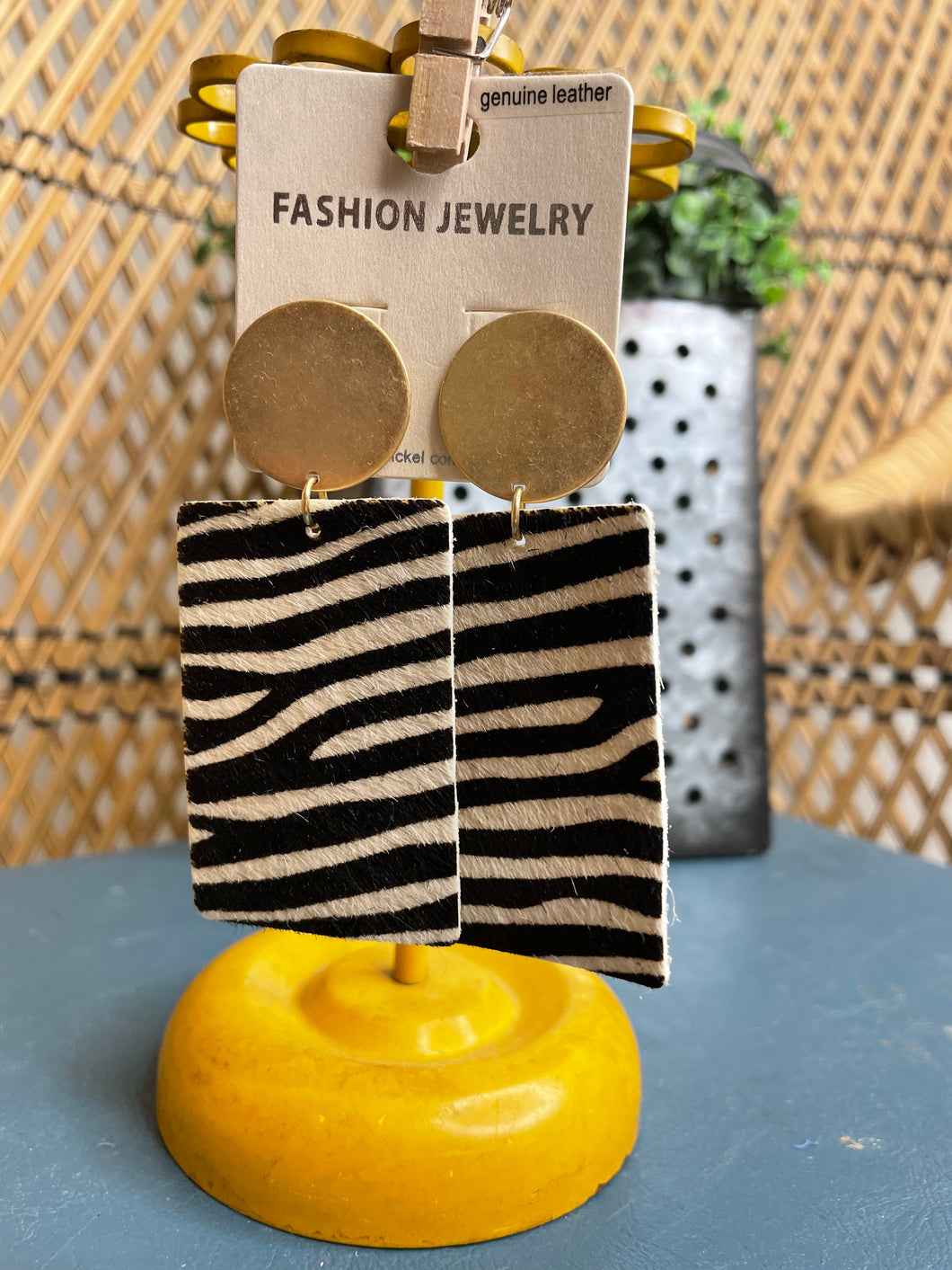 Zebra Earrings