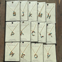 Load image into Gallery viewer, Jewel Initial Necklace
