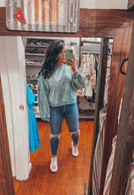 Load image into Gallery viewer, Teal Open Back Long Sleeve
