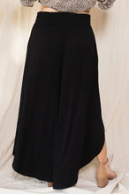 Load image into Gallery viewer, Black Palazzo Pants With Side Slits
