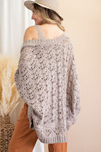 Load image into Gallery viewer, Open Knit Cocoon Cardigan - Coffee
