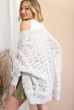 Load image into Gallery viewer, Open Knit Cocoon Cardigan - Stone
